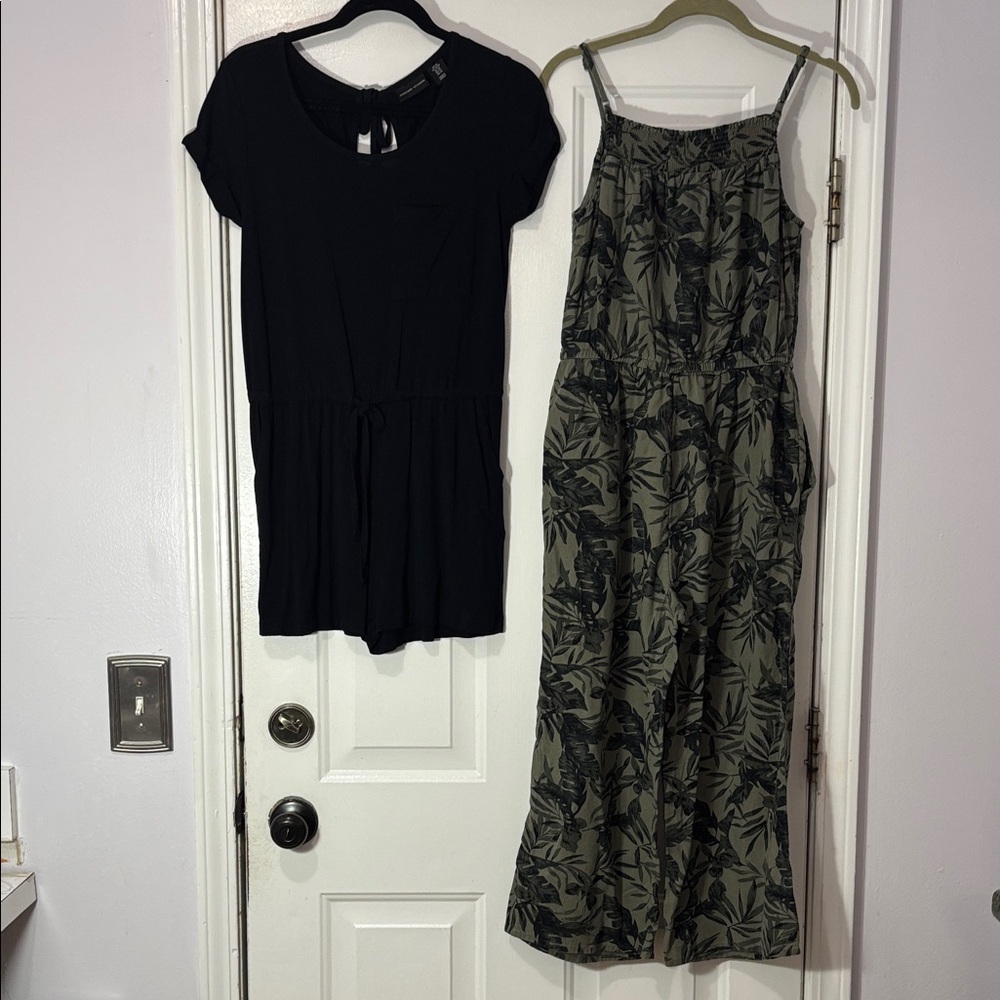 (2) Size XS rompers Adrienne Vittadini & Old Navy brands